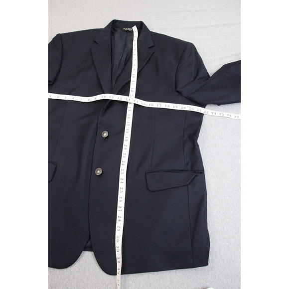 Jos A Bank Blazer Jacket Mens 44R Navy Blue 2 Button Tailored Fit Wool - Picture 9 of 9
